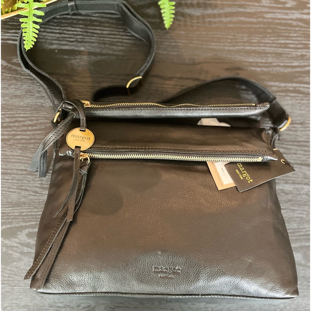 Margot New York “The Mickey Double Zip Crossbody”